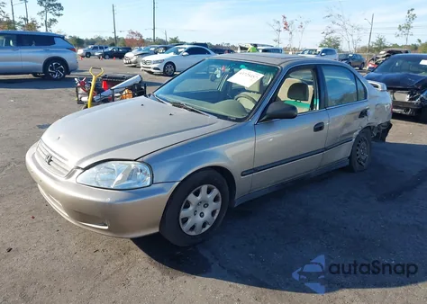 2000 Honda Civic Lx z USA, uszkodzony, nr VIN 1HGEJ6676YL059785